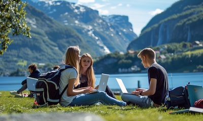 Studieren in Norwegen Natur Campus Fjord