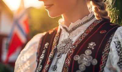 Norwegische Tracht Bunad 17 Mai Nationalfeiertag