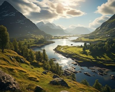 Norwegischen Landschaft und Natur