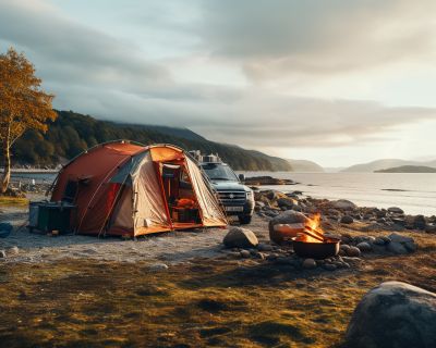 Outdoor Camping in Norwegen