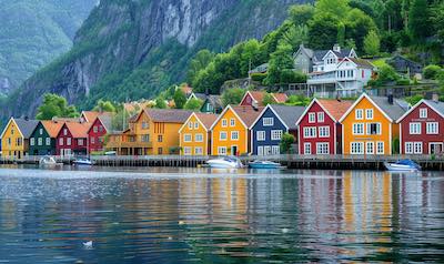 Stadt besuchen während Campingtrip in Norwegen