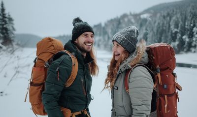 gute Kleidung im Winter in Norwegen hält gesund