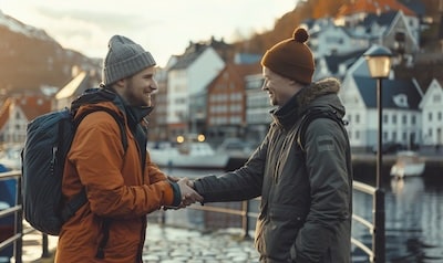 Takk for sist Norwegen Begrüßung Wiedersehen