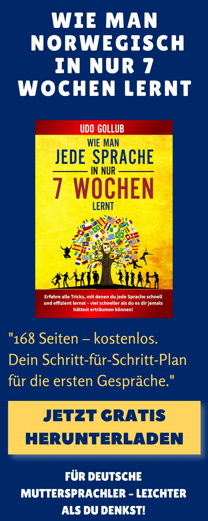 Banner kostenloses eBook zum Sprachen lernen Download